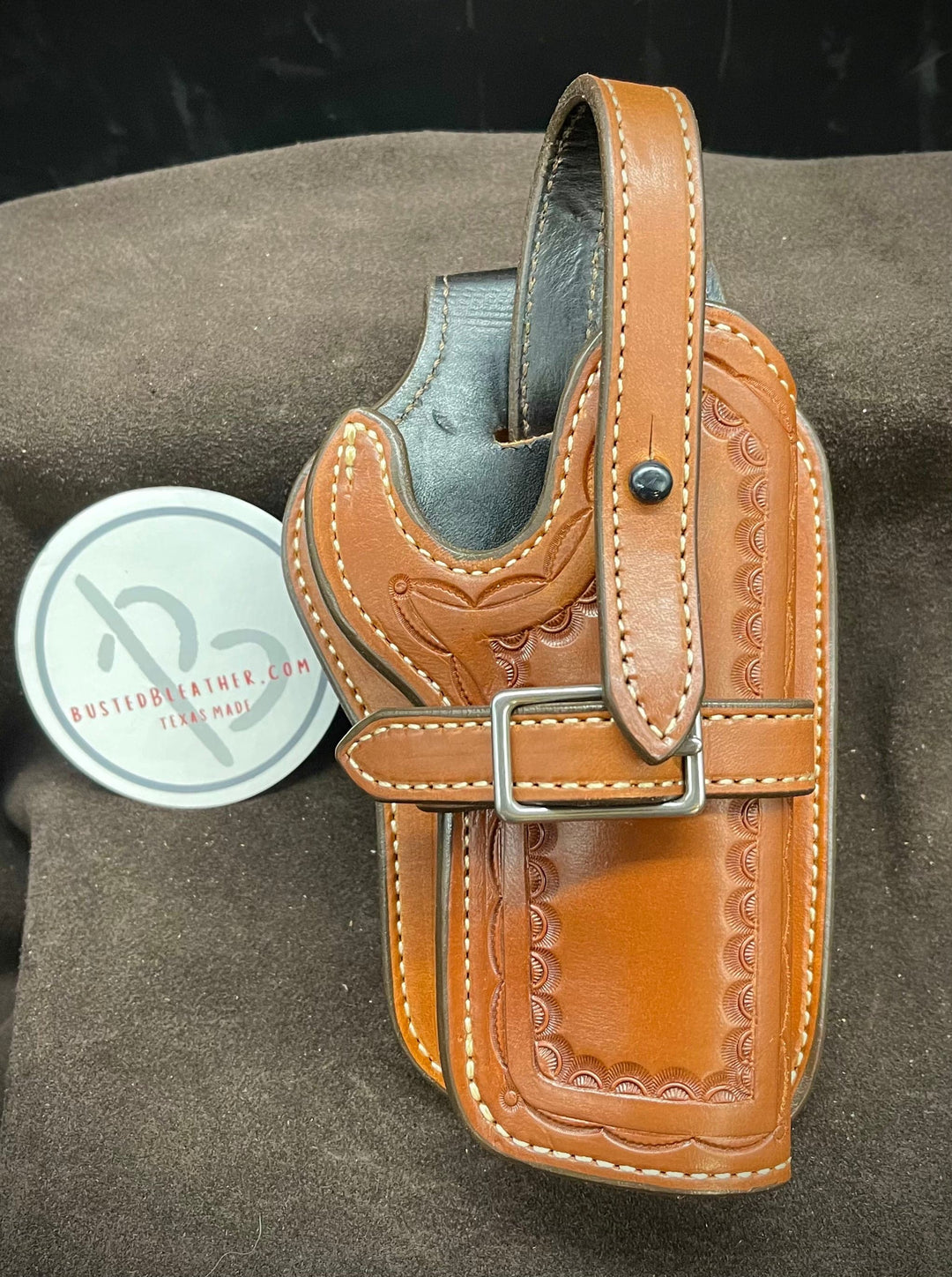 *Made to Order* LH/RH High Noon 1911 Western Holster Made for Your Gun-Busted B Leather