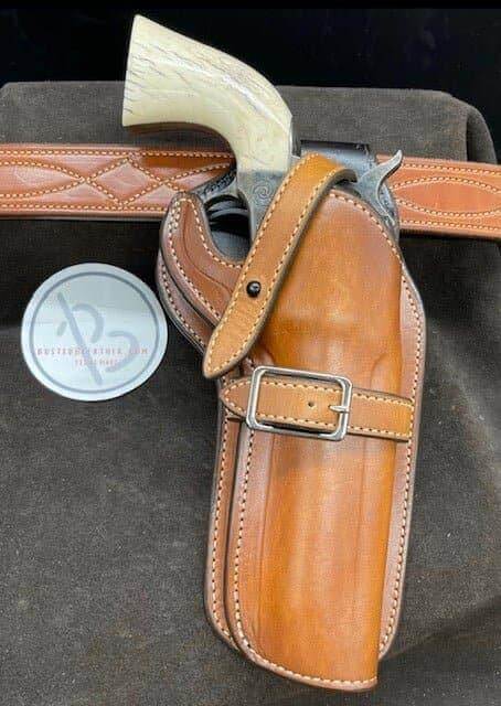 *Made to Order* LH/RH High Noon Western Holster for Single Action for Colt, Uberti Clones, Ruger Blackhawks & Super Blackhawks-Busted B Leather