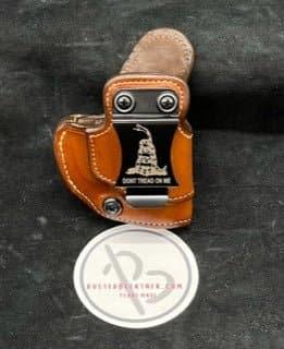*Made to Order* LH/RH IWB for Bond Arms Metal Belt Clip "Don't Tread on Me" or "2A 1776"-Busted B Leather