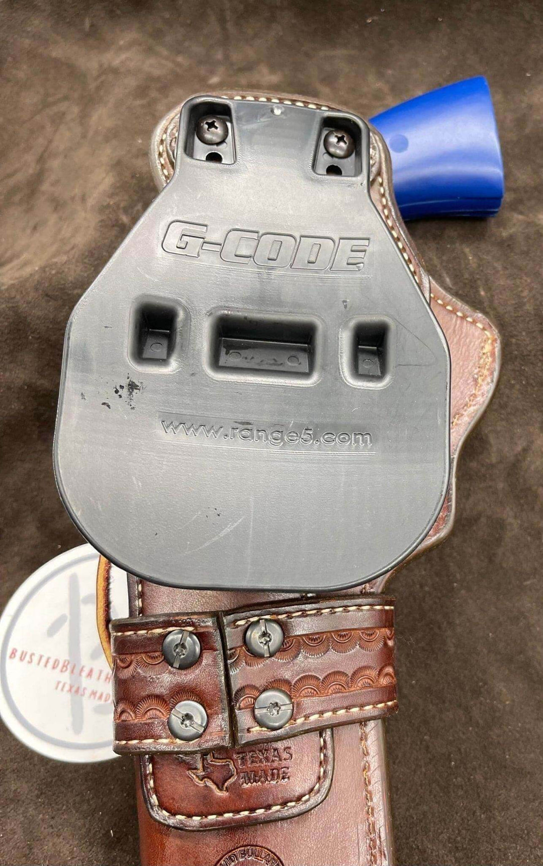 *Made to Order* LH/RH Paddle Rancher Cowboy Holster for Double Action Revolvers Old West Tooled Border/Texas Star Concho-Busted B Leather