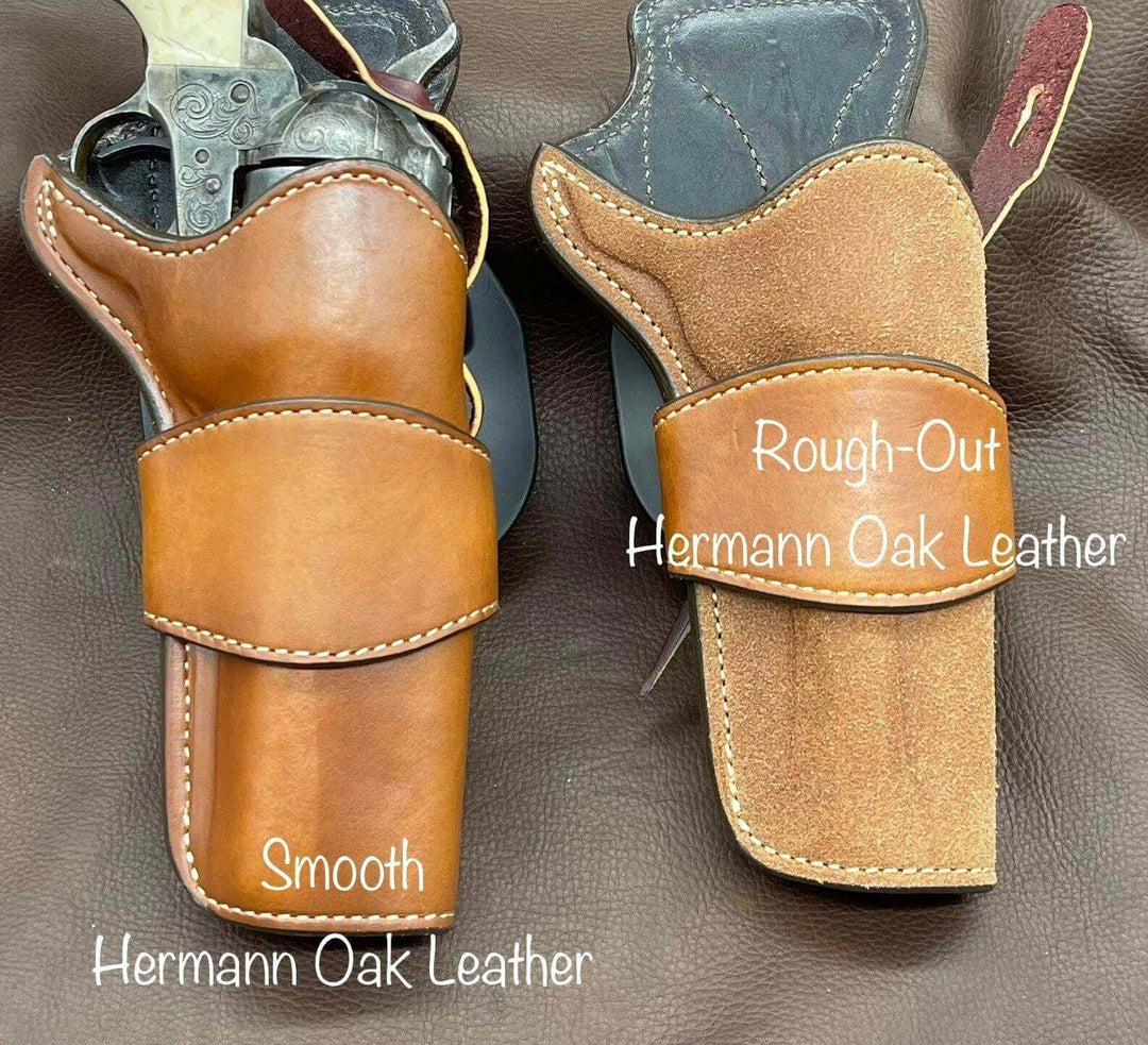 *Made to Order* LH/RH Paddle Rancher Cowboy Holster for Single Action Revolvers “The Duke”Smooth or Rough-Out Leather-Busted B Leather