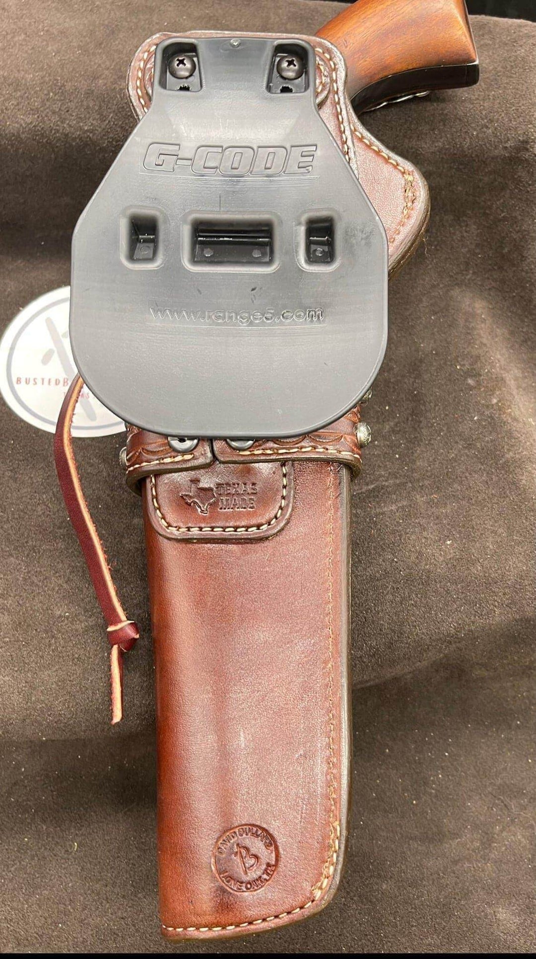 *Made to Order* LH/RH Paddle Rancher Cowboy Holster for Single Action Revolvers “The Pecos" w/Buffalo Nickel Concho’s-Busted B Leather