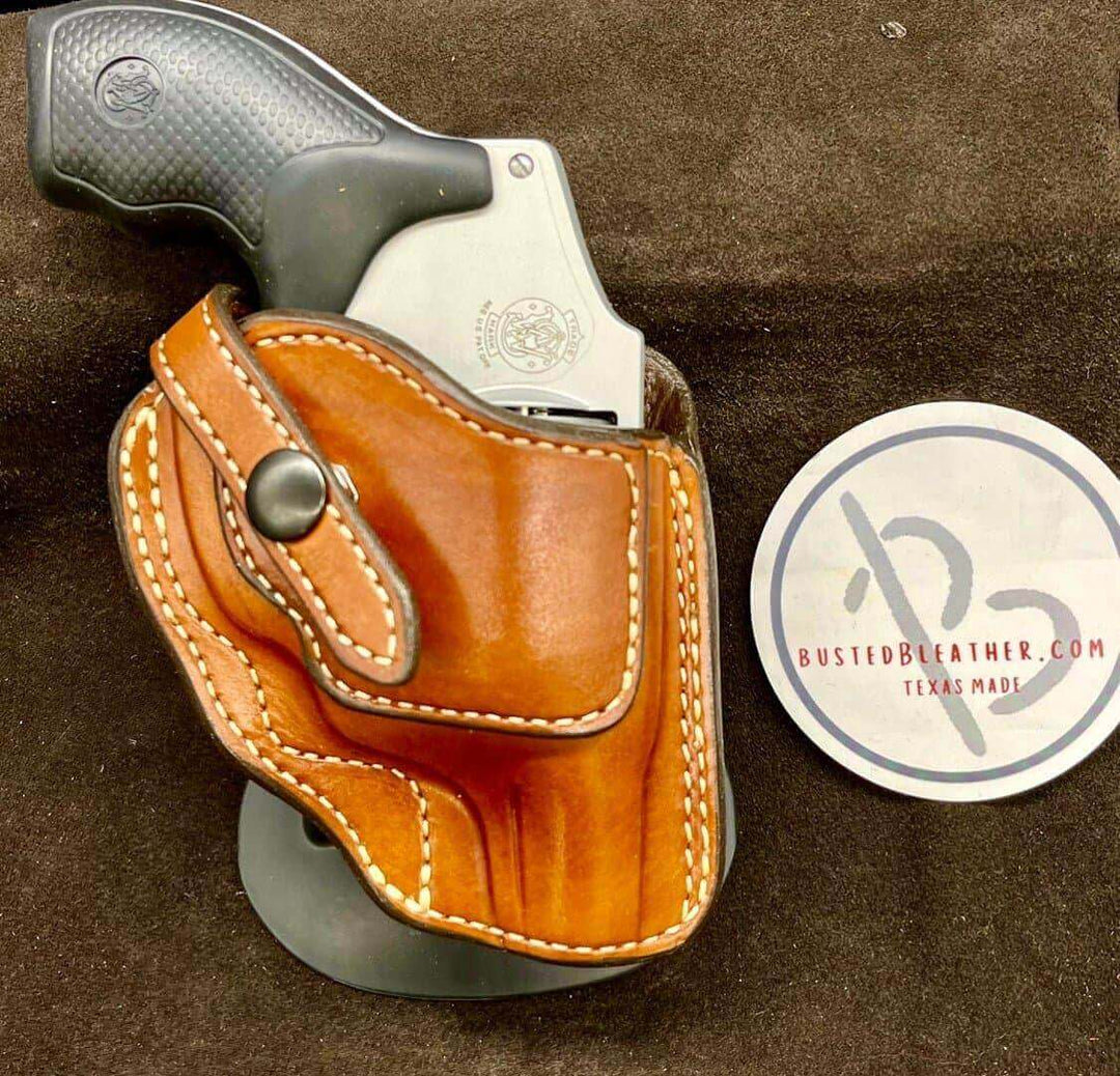 *Made to Order* LH/RH Paddle Rancher Holster for S&W J Frame-Busted B Leather