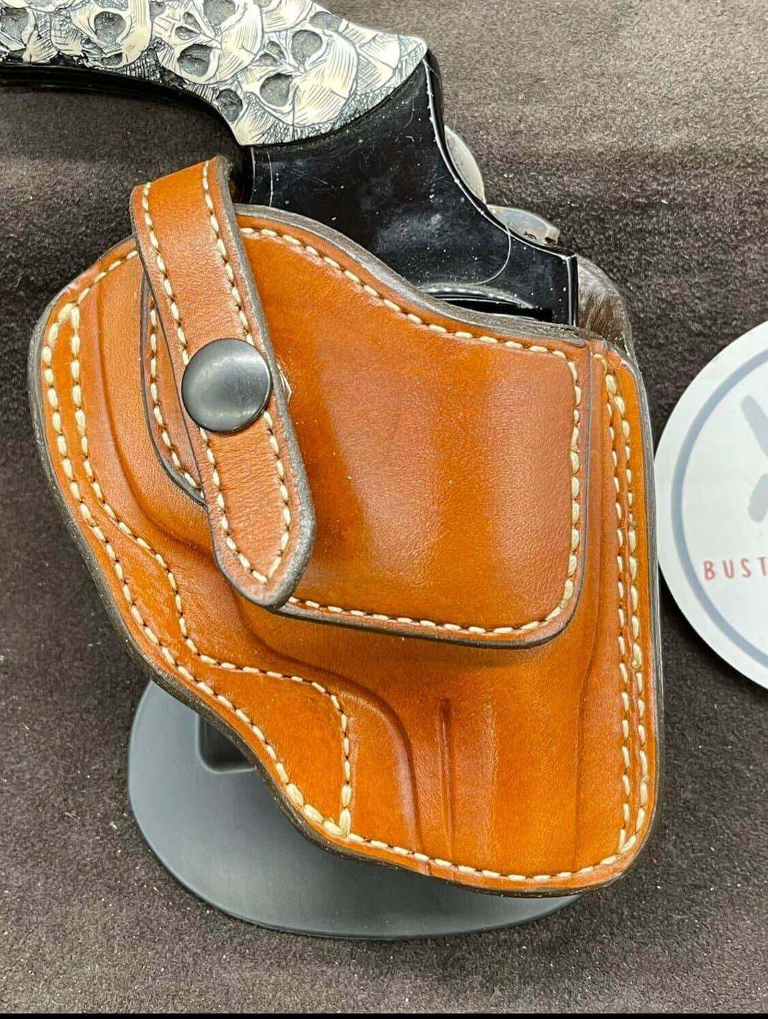 *Made to Order* LH/RH Paddle Rancher Holster for S&W J Frame-Busted B Leather