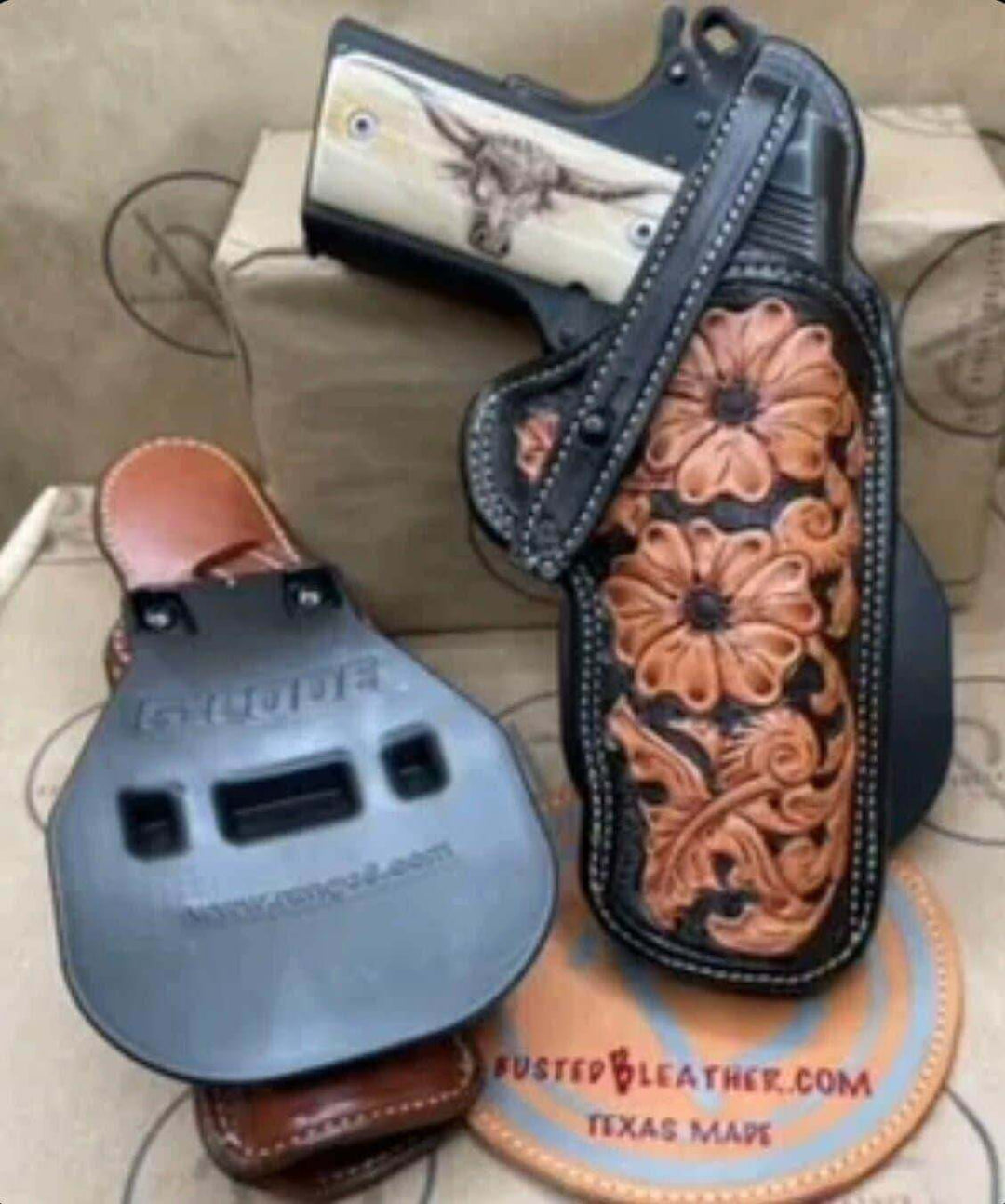 *Made to Order* LH/RH Paddle Rancher Holster Made For Your Gun-Busted B Leather