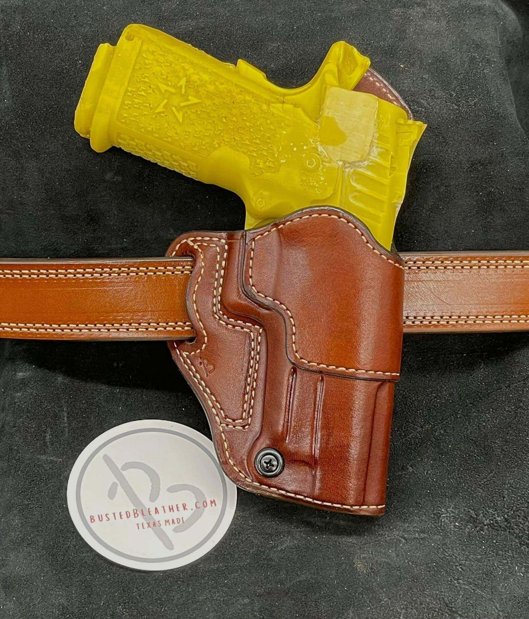*Made to Order* LH/RH Raptor Holster for Red Dot Optics Made for Your Gun-Busted B Leather