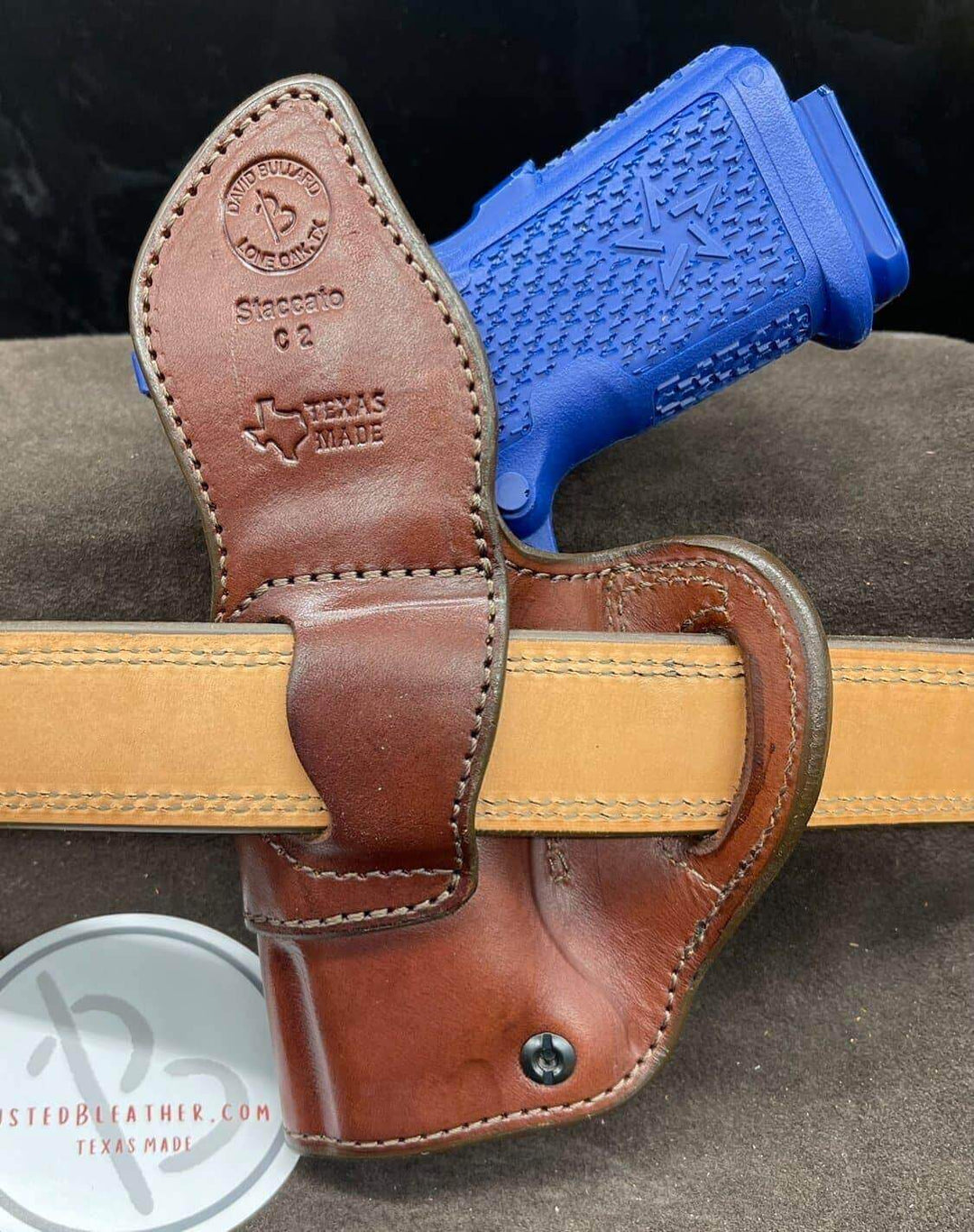 *Made to Order* LH/RH Raptor Holster for Red Dot Optics Made for Your Gun-Busted B Leather