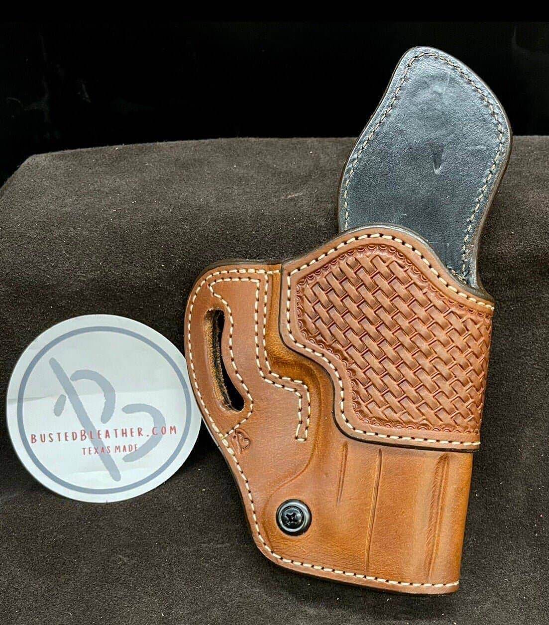 *Made to Order* LH/RH Raptor Holster for Red Dot Optics with Basket-Weave Made for Your Gun