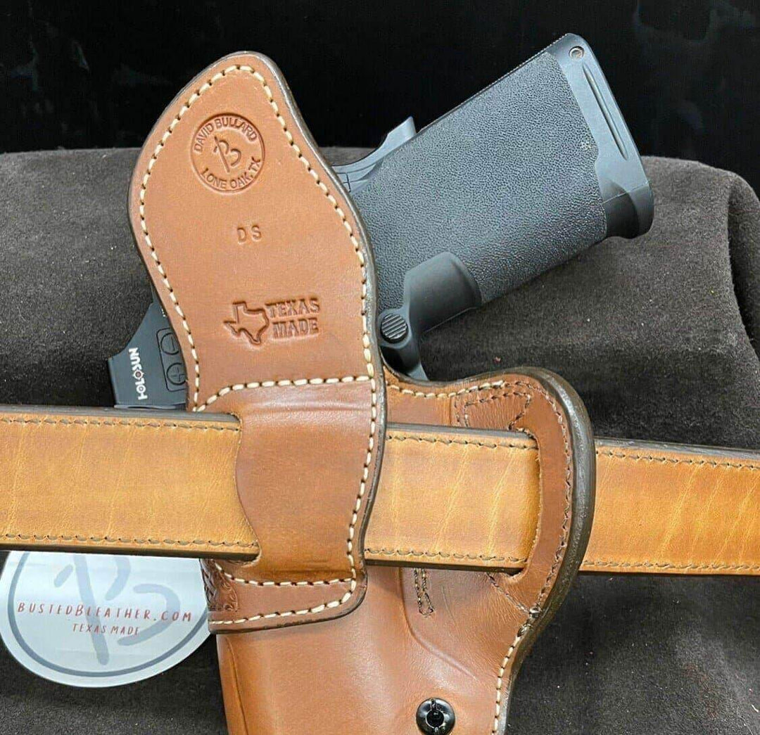 *Made to Order* LH/RH Raptor Holster for Red Dot Optics with Basket-Weave Made for Your Gun