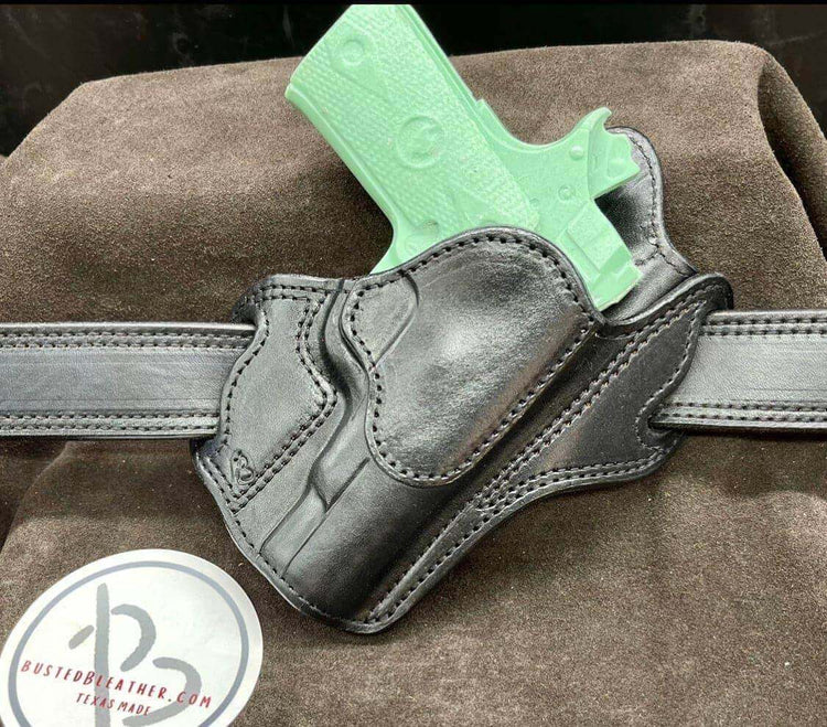 *Made to Order* LH/RH Texas Bodyguard Holster Made for Your Gun-Busted B Leather