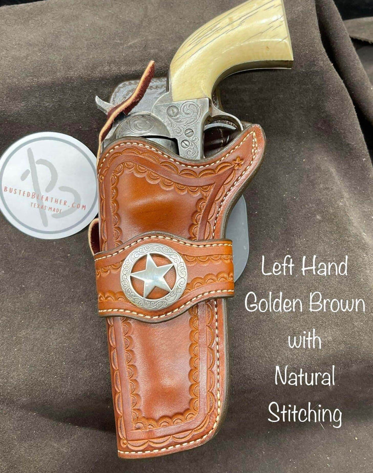 *Made to Order* LH/RH Paddle Rancher Cowboy Holster for Single Action Revolvers w/Concho