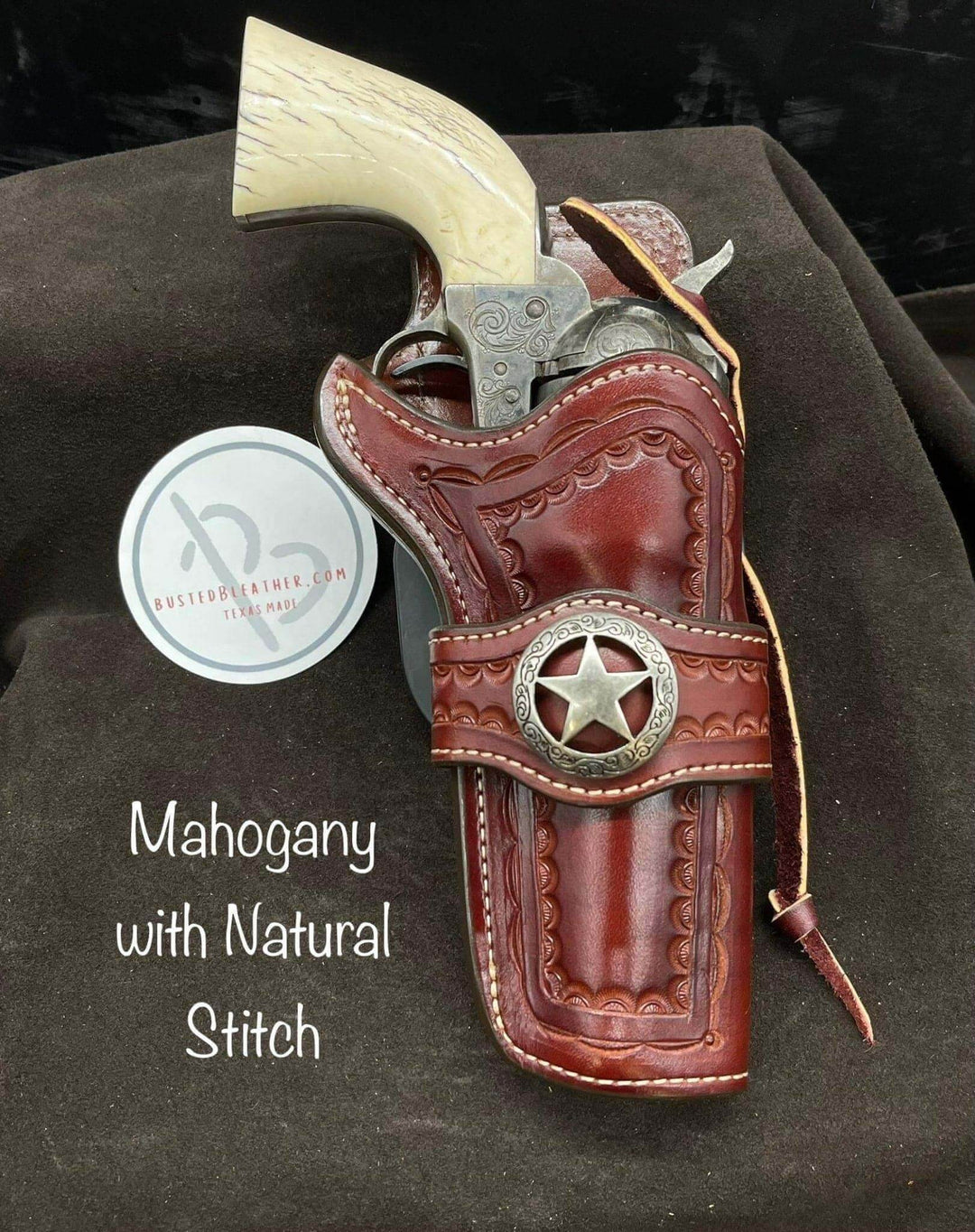 *Made to Order* LH/RH Paddle Rancher Cowboy Holster for Single Action Revolvers w/Concho