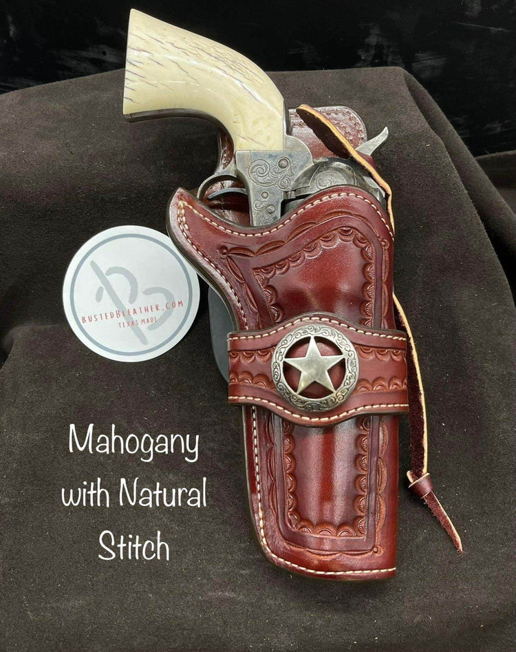 *Made to Order* LH/RH Paddle Rancher Cowboy Holster for Single Action Revolvers w/Concho