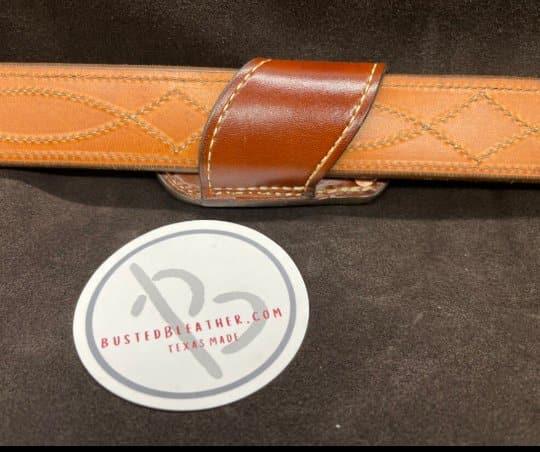 *Made to Order* Premium Sideways Knife Sheath for a Case 2-Blade Trapper Knife-Busted B Leather