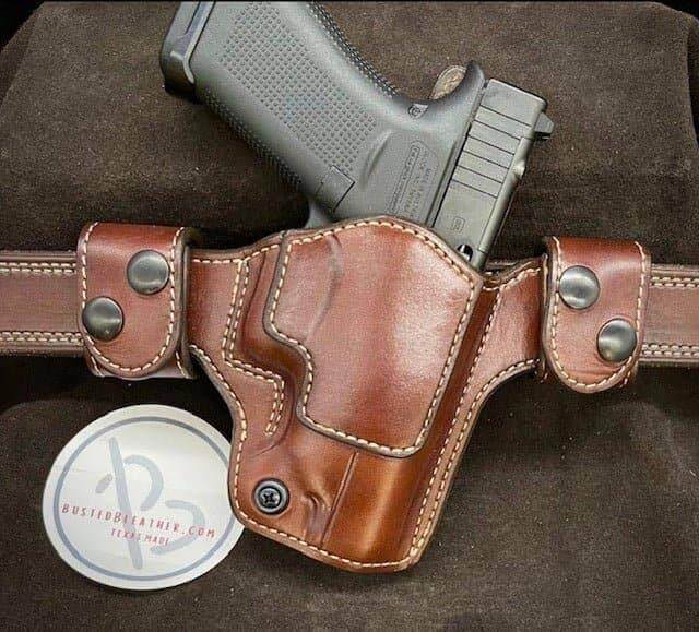 *Made to Order* Urban Carry Holster Snap On/Off Optic Ready Custom to Your Gun Model-Busted B Leather